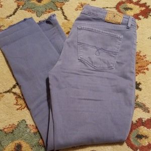 Pretty powder blue cut off lucky brand jeans
